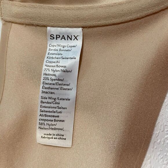 SPANX by Sara Blakely Pillow Cup Full Coverage Bra Nude Size 38C - Picture 3 of 8
